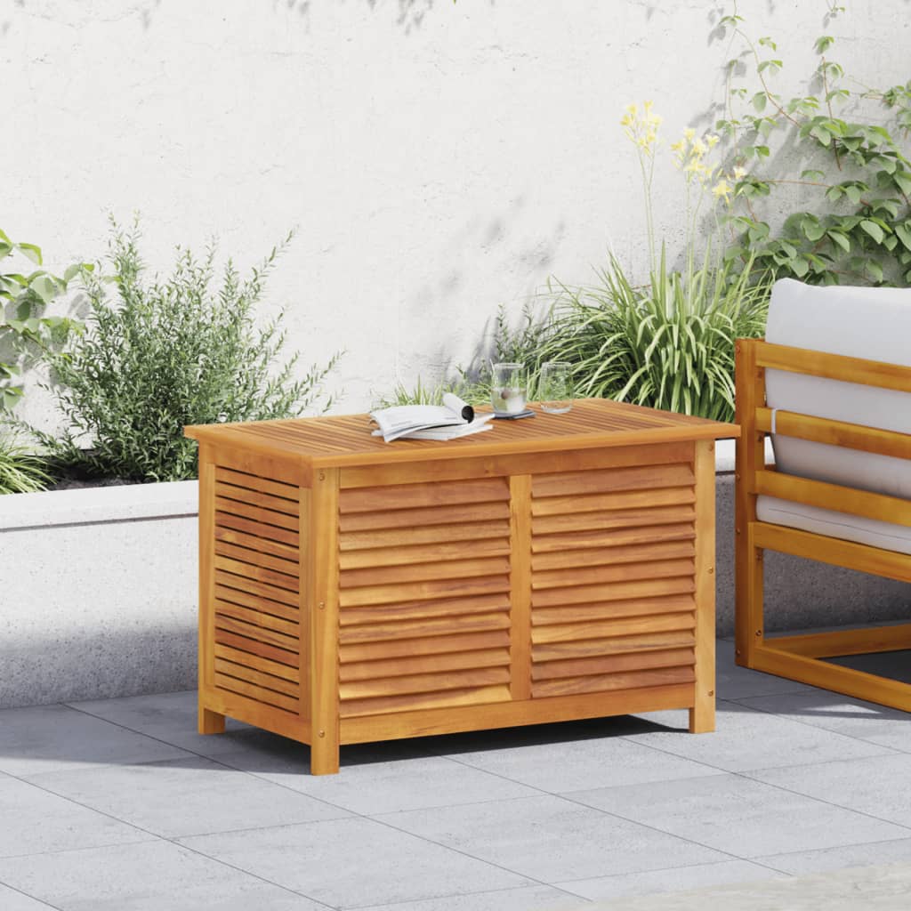 vidaXL Garden Storage Box with Louver Outdoor Furniture Solid Wood Acacia-23