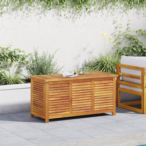 vidaXL Garden Storage Box with Louver Outdoor Furniture Solid Wood Acacia-26