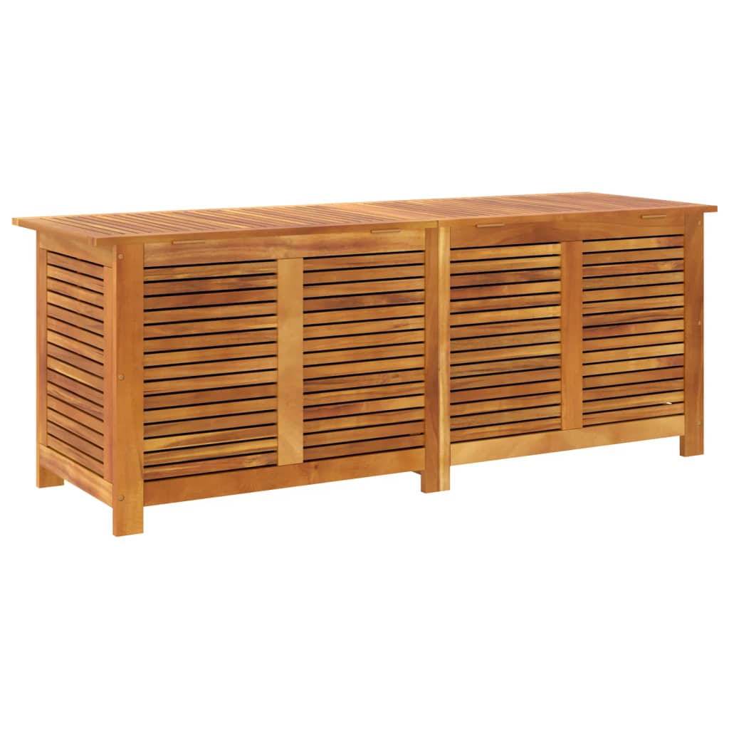 vidaXL Garden Storage Box with Louver Outdoor Furniture Solid Wood Acacia-37