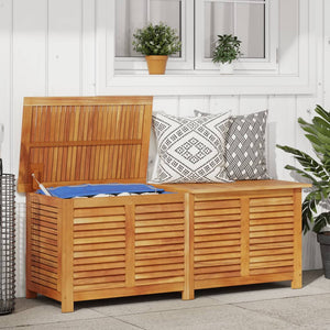 vidaXL Garden Storage Box with Louver Outdoor Furniture Solid Wood Acacia-6