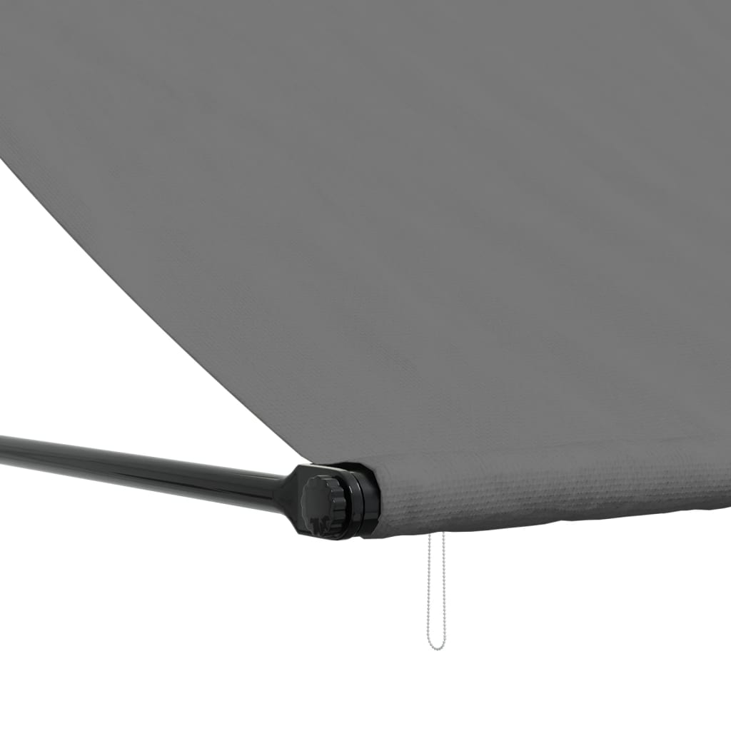 vidaXL Retractable Awning Anthracite 118.1"x59.1" Fabric and Steel-5