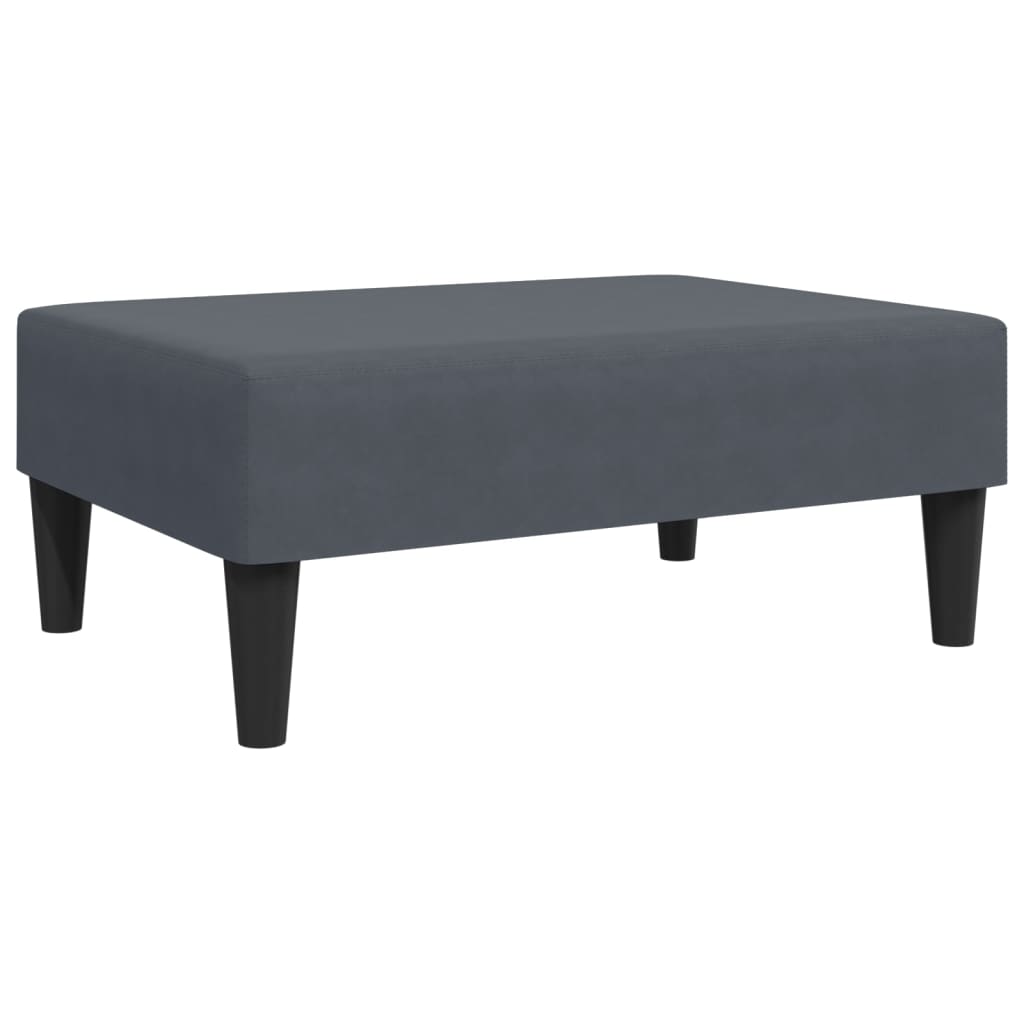 vidaXL 2-Seater Sofa Bed with Footstool Dark Gray Velvet-6