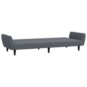 vidaXL 2-Seater Sofa Bed with Footstool Couch Living Room Furniture Velvet-7