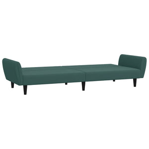 vidaXL 2-Seater Sofa Bed with Footstool Couch Living Room Furniture Velvet-5