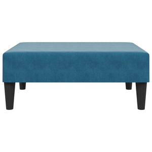 vidaXL Footstool Blue 30.3"x21.7"x12.2" Velvet-11