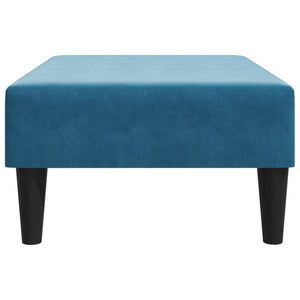 vidaXL Footstool Blue 30.3"x21.7"x12.2" Velvet-14