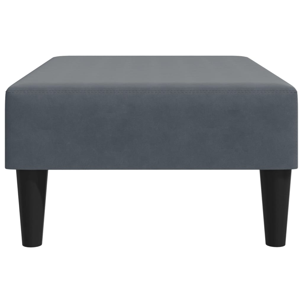 vidaXL Footstool Blue 30.3"x21.7"x12.2" Velvet-19