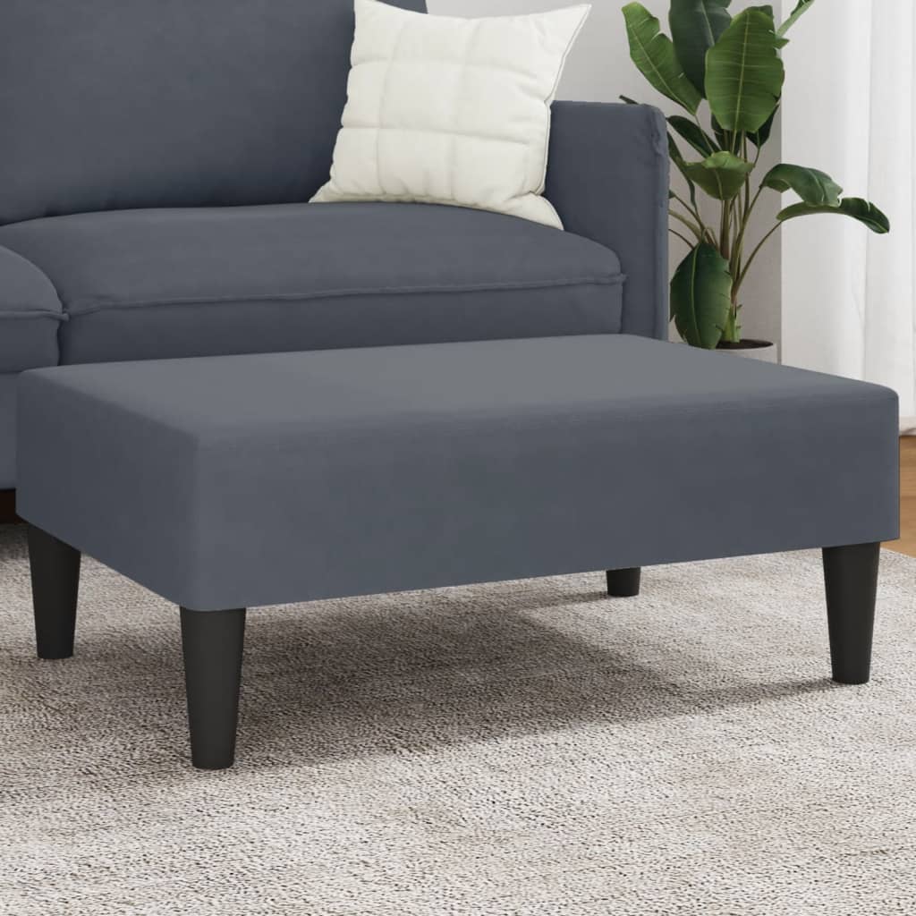 vidaXL Footstool Blue 30.3"x21.7"x12.2" Velvet-7