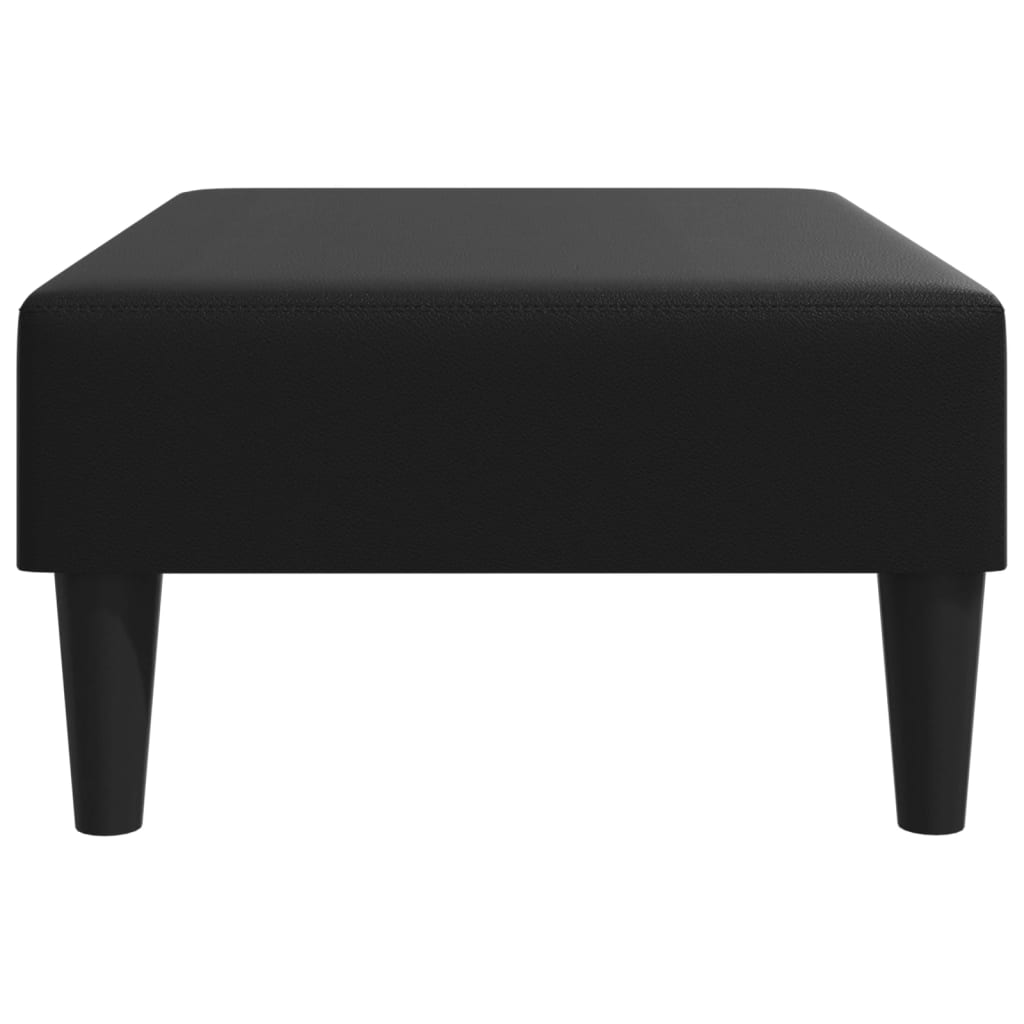 vidaXL Footstool Black 30.3"x21.7"x12.2" Faux Leather-5