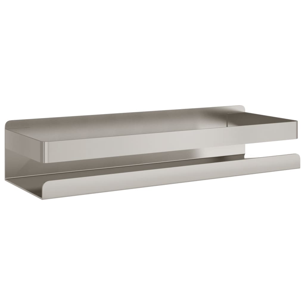 vidaXL Shower Shelf 9.1"x2.6"x2.4" Brushed 304 Stainless Steel-14