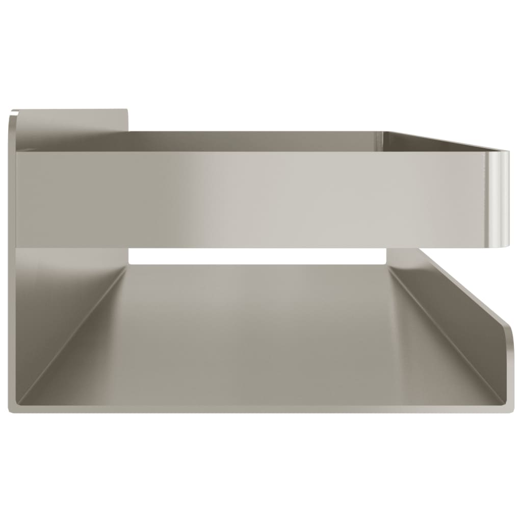 vidaXL Shower Shelf 9.1"x2.6"x2.4" Brushed 304 Stainless Steel-7