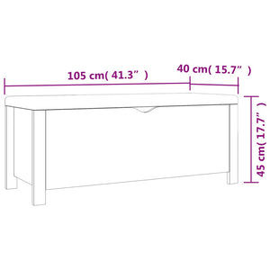 vidaXL Storage Box with Cushion Bench Organizer Living Room Hallway Entryway-5