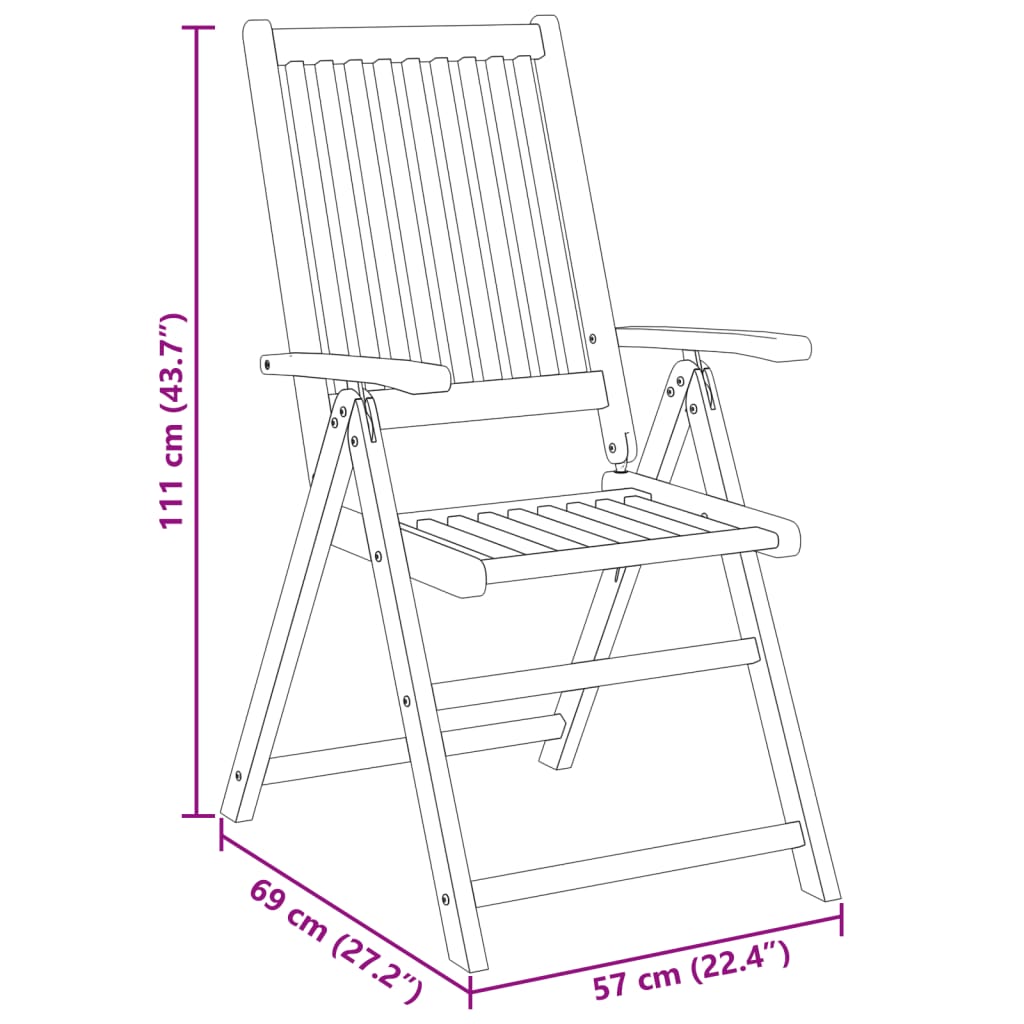 vidaXL 3 Piece Patio Dining Set Solid Wood Acacia-7