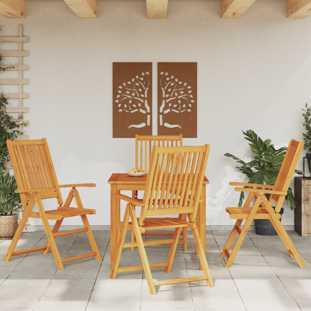 vidaXL 5 Piece Patio Dining Set Solid Wood Acacia-0