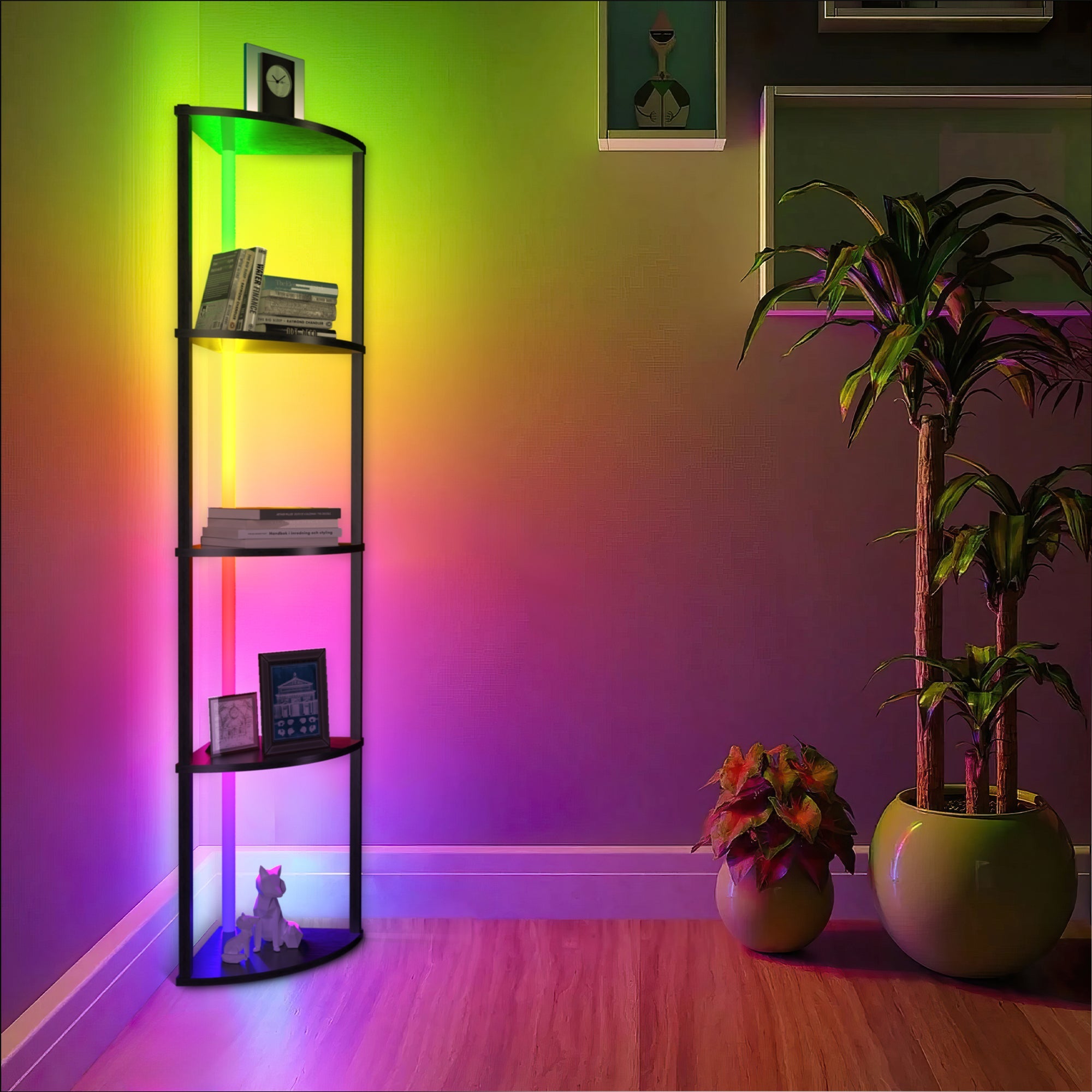 Illuminate Corner 5-Tier Shelf-1