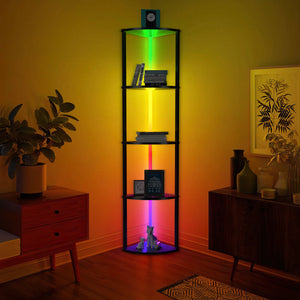 Illuminate Corner 5-Tier Shelf-0