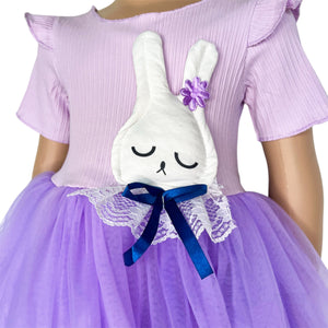 Girls Boutique Lilac Purple Tulle Easter Bunny Party Dress-1