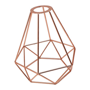 Metal Easy fit Black wire cage Rose Gold Easy Fit Lamp Shade~1538-1