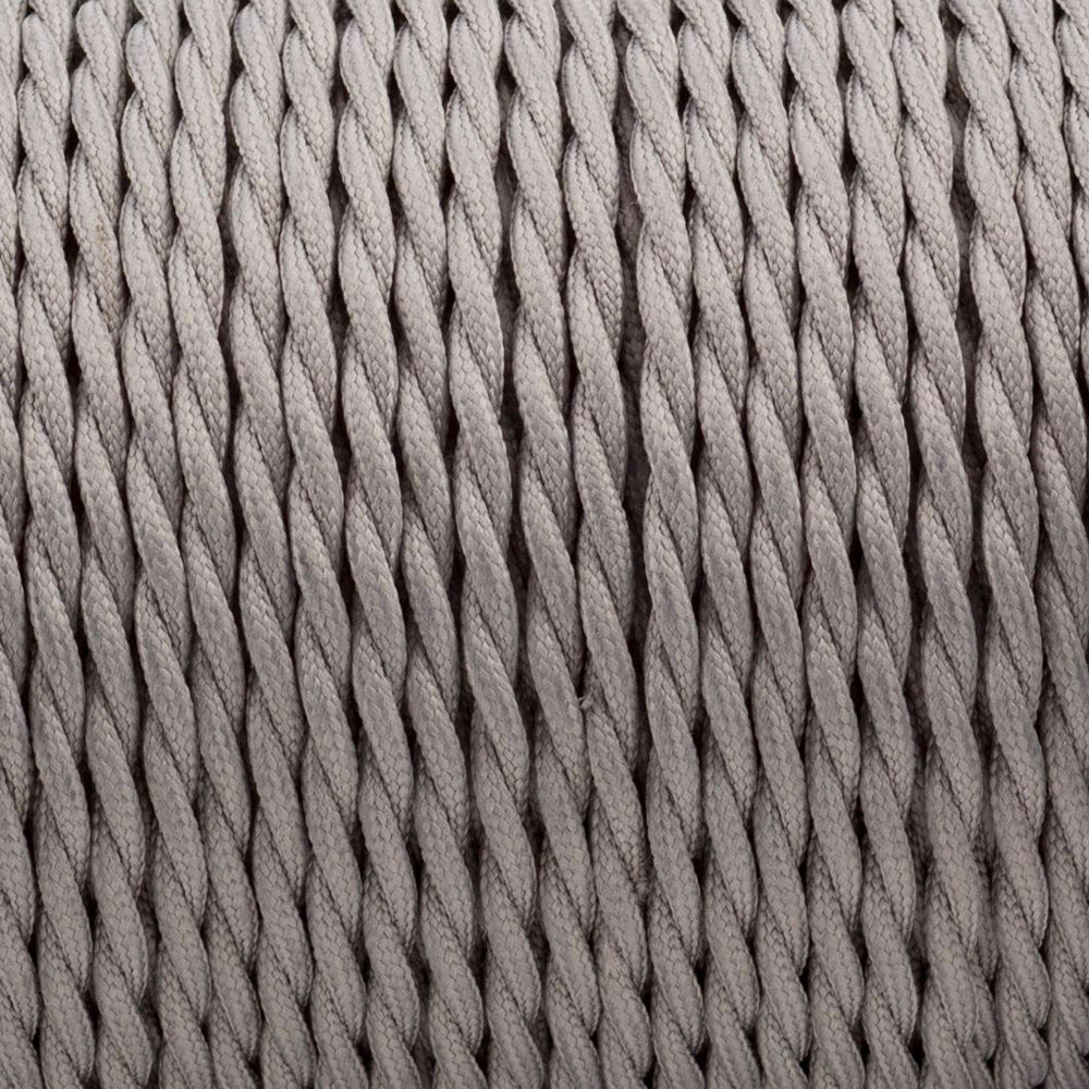 0.75mm 3 Core Twisted Electric Wire Fabric Grey~2097-3