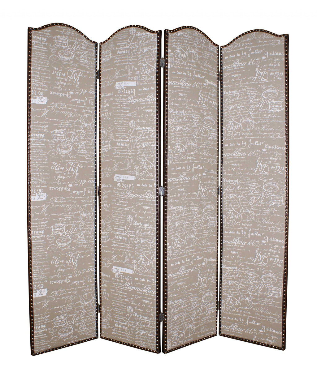 1 X 80 X 84 Tan Wood Galore  Screen - 99fab 