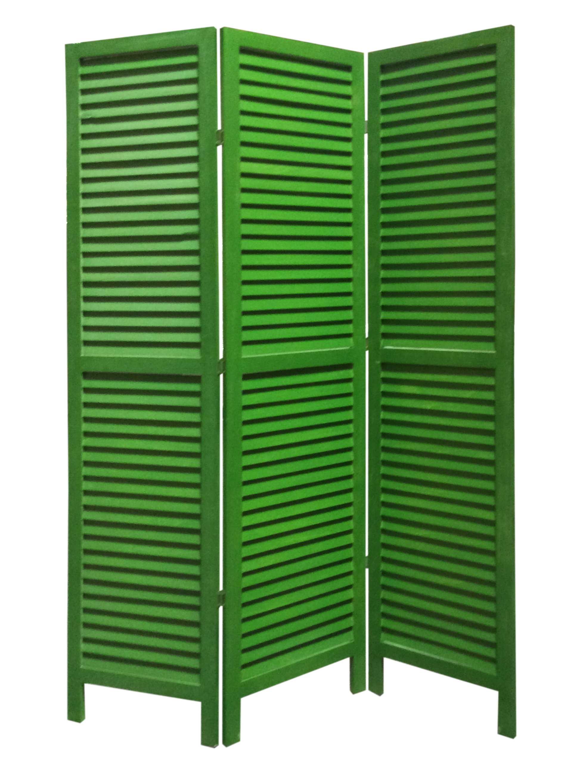 1 X 48 X 67 Yellow Wood Shutter - Screen