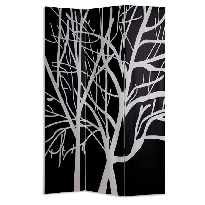 1" X 48" X 72" Multi Color Wood Canvas Tranquillity  Screen