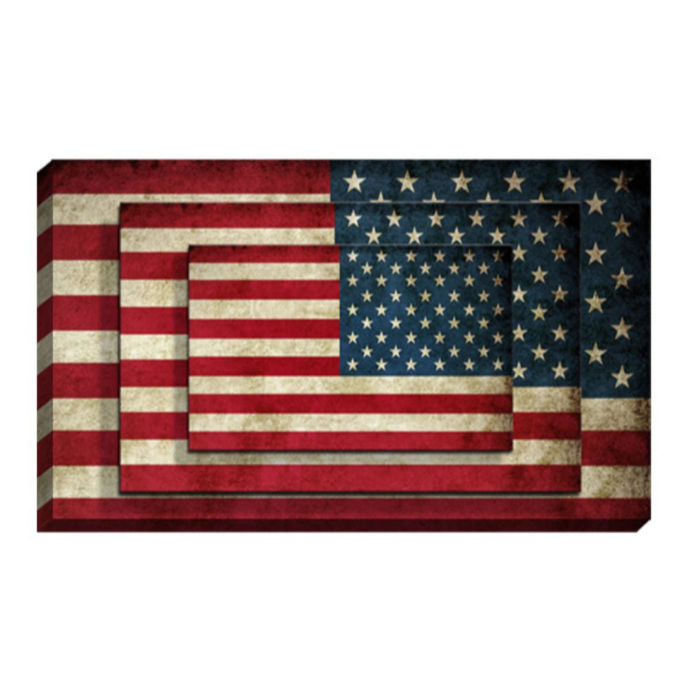 Set Of Four American Flag Print Wall Art - 99fab 