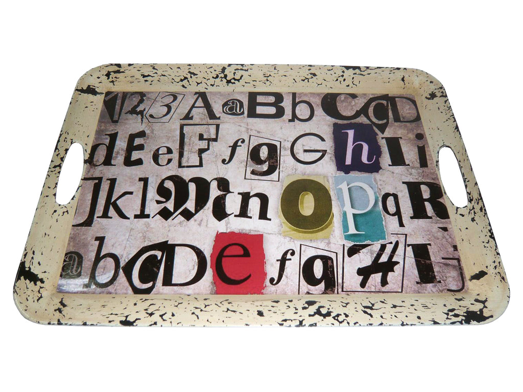 1 X 20 X 15 Multi Color Metal  Inspiration Tray - 99fab 