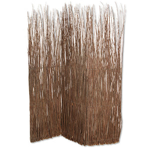 1" X 63" X 84" Brown Willow Adirondack  Screen