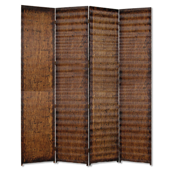 1" X 84" X 84" Brown Wood  Screen