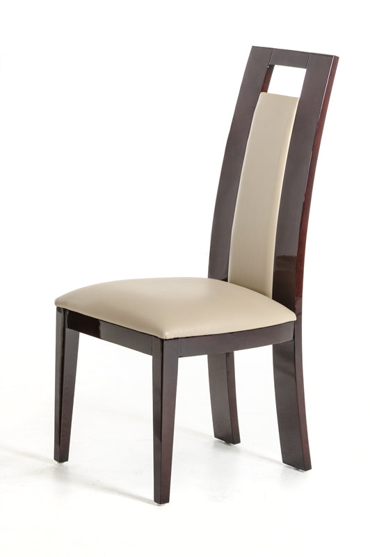 Two 42' Leatherette and Wood Dining Chair - 99fab 