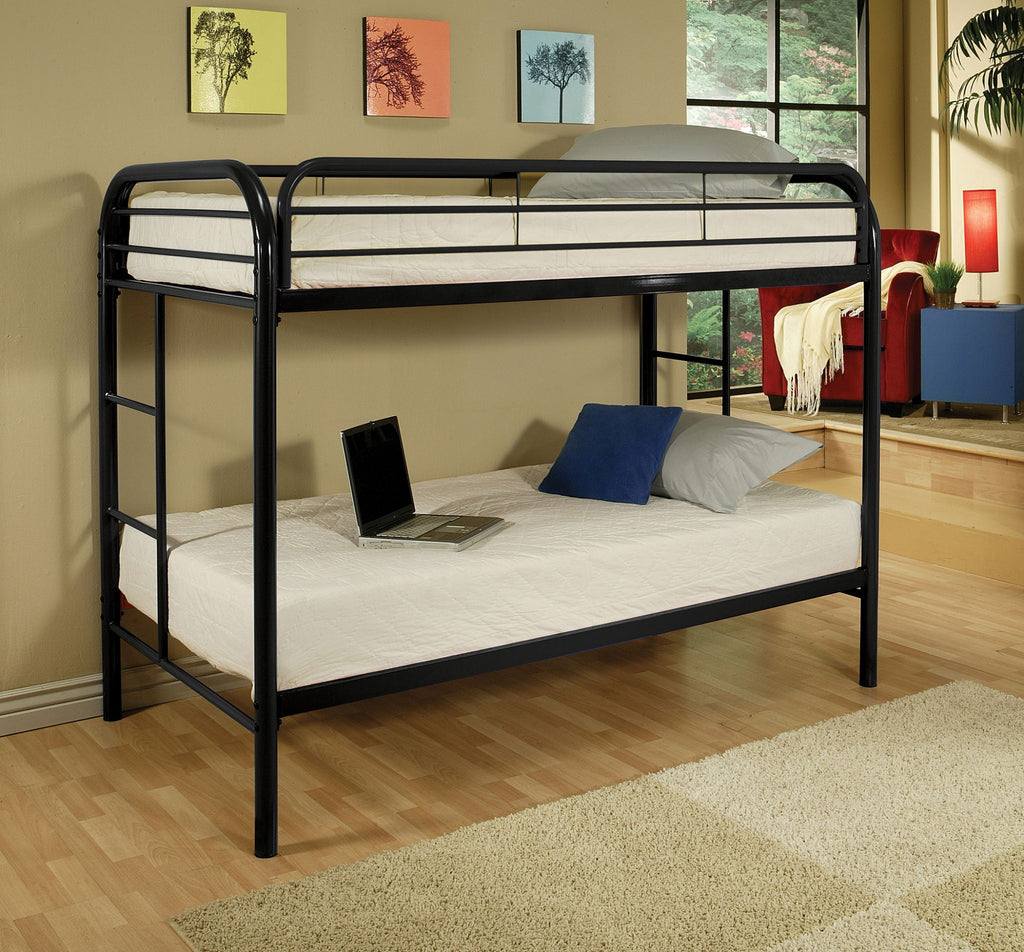 Black Twin Contemporary Metal Bunk Bed - 99fab 