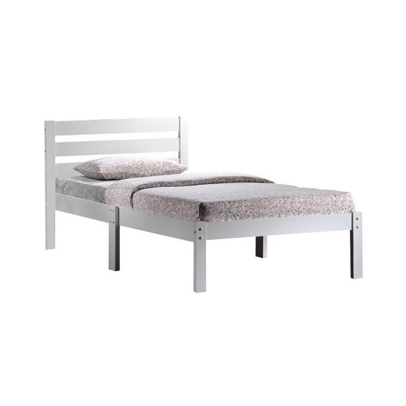 Solid Wood Twin Tufted White Bed - 99fab 