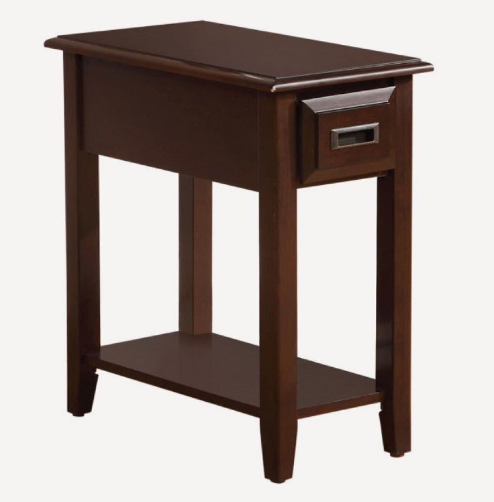 Dark Cherry Wooden Side Table - 99fab 