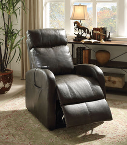 Faux Leather Power Motion Lift Recliner In Red