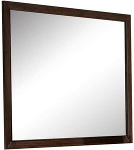 Espresso Wooden Rectangular Vanity Mirror