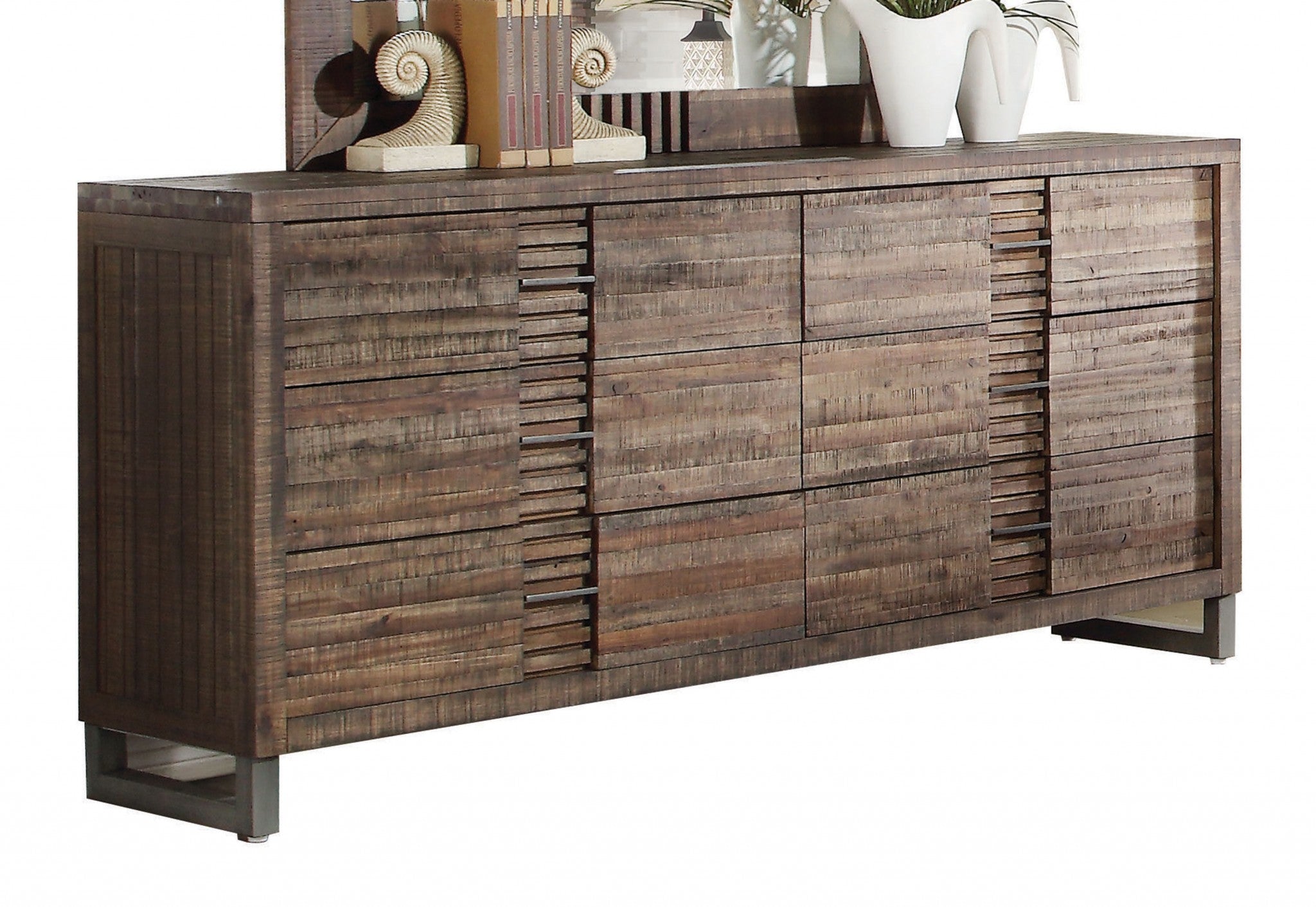 68" X 18" X 34" Reclaimed Oak Dresser