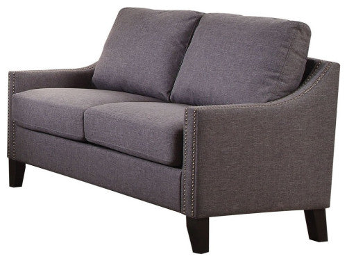 48' X 31' X 36' Gray Linen Loveseat - 99fab 