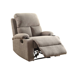 32" X 37" X 39" Beige Linen Fabric Recliner