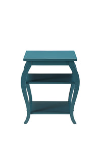 Pop Of Color Bow Leg Square End Or Side Table