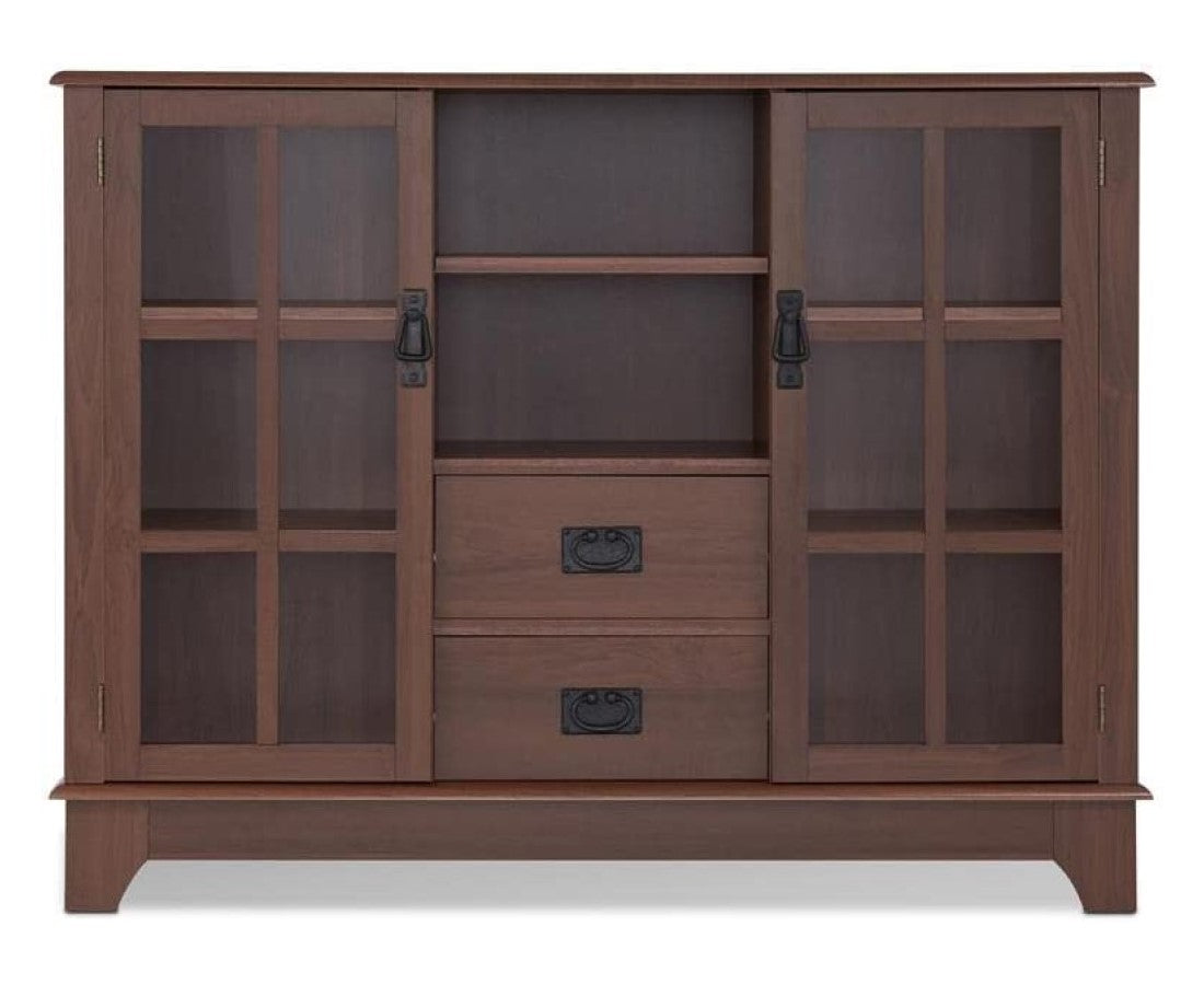 42" X 12" X 32" Walnut Mdf Cabinet