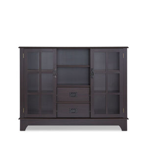 42" X 12" X 32" Espresso Mdf Cabinet