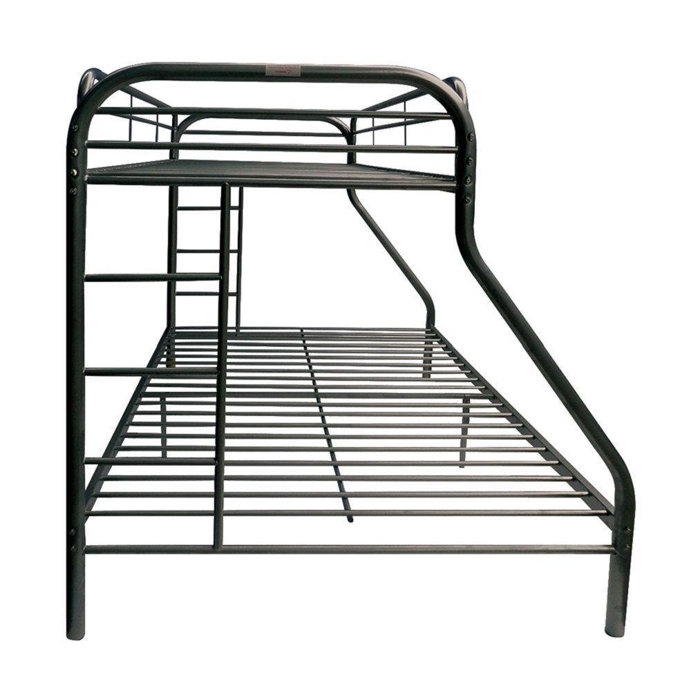 Black Twin Over Full Contemporary Metal Bunk Bed - 99fab 