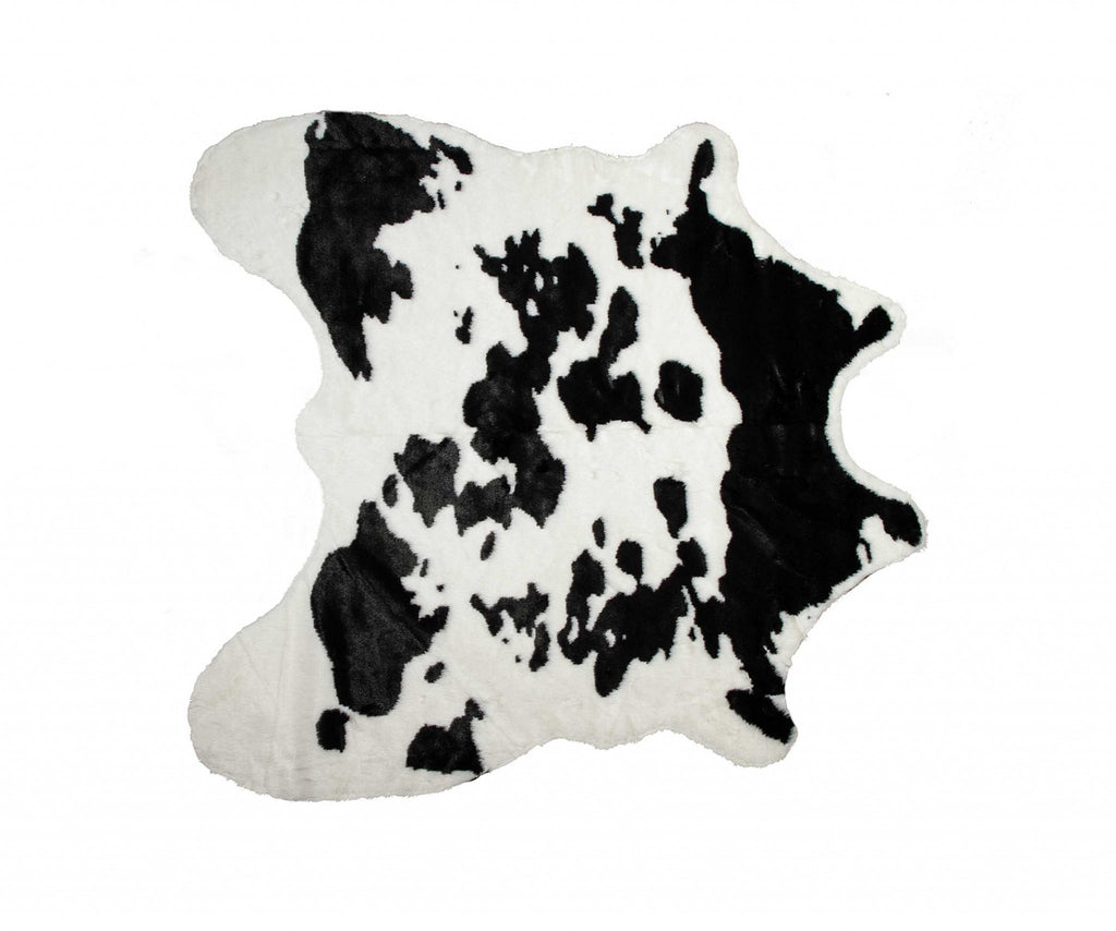 Black And White Animal Print Area Rug - 99fab 