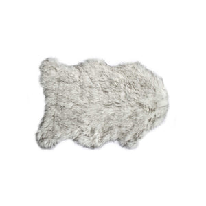 24" X 36" X 1.5" Gradient Grey Faux Sheepskin - Area Rug