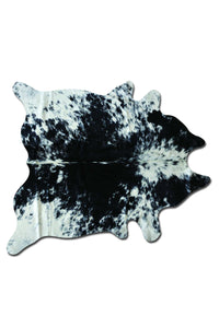 72" X 84" Salt & Pepper Black White Cowhide - Rug