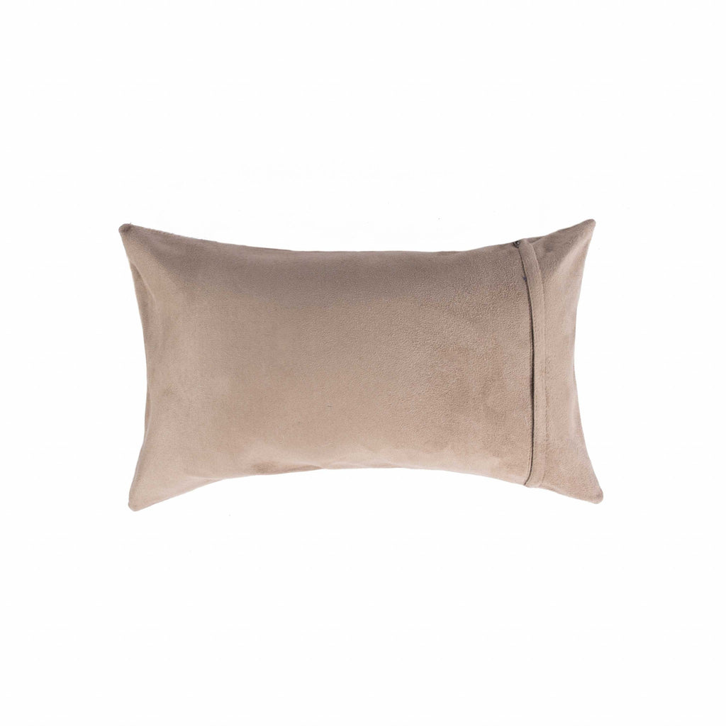 Light Brown Natural Cowhide Lumbar Pillow - 99fab 