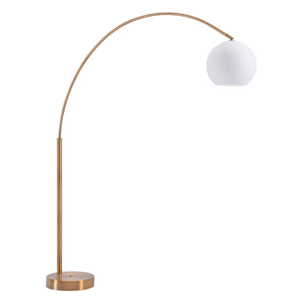 Brushed Brass Modern Arc Floor Lamp - 99fab 