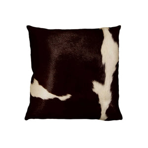 18 X 18 Tan Cowhide Throw Pillow