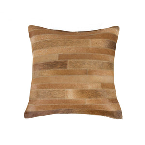 18" X 18" X 5" Brown  Pillow